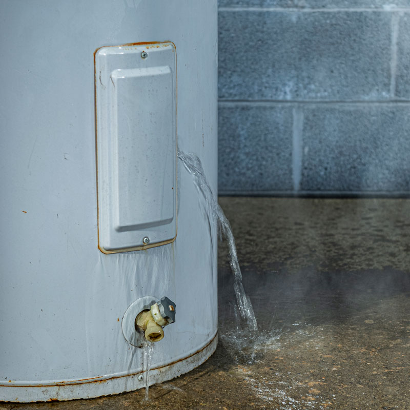 water heater leaking water